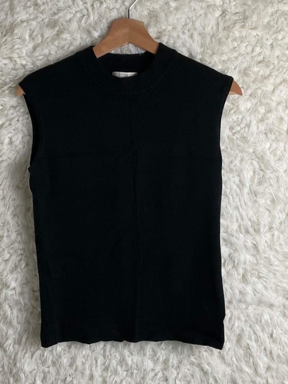 EVA MENDES WOMEN'S BLACK SLEEVELESS SWEATER TOP~SIZE MEDIUM!